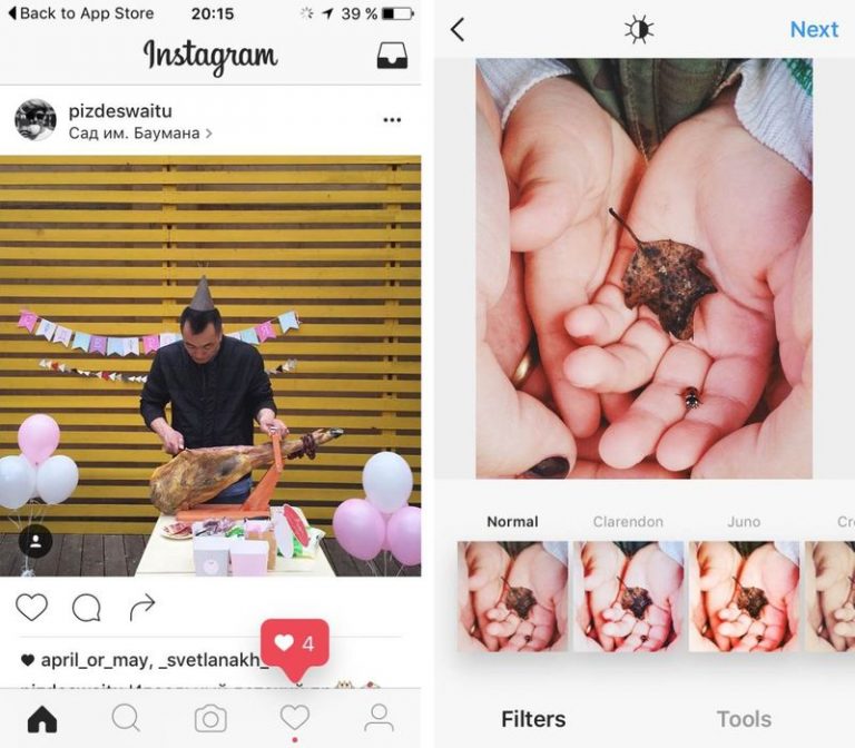 Instagram new design interface